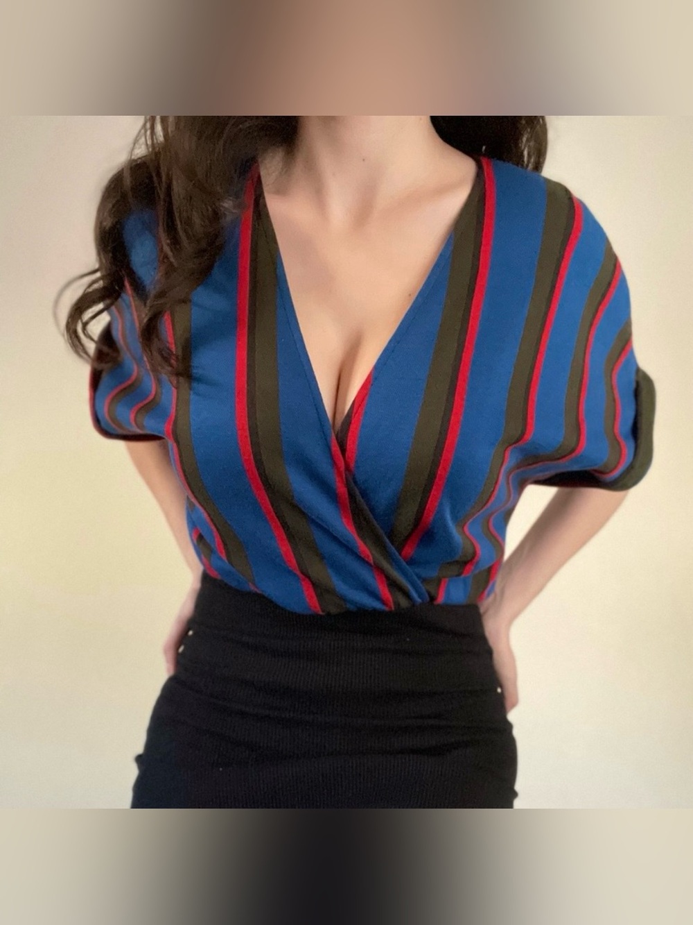 ZARA Stripe Contrast Knit Dress